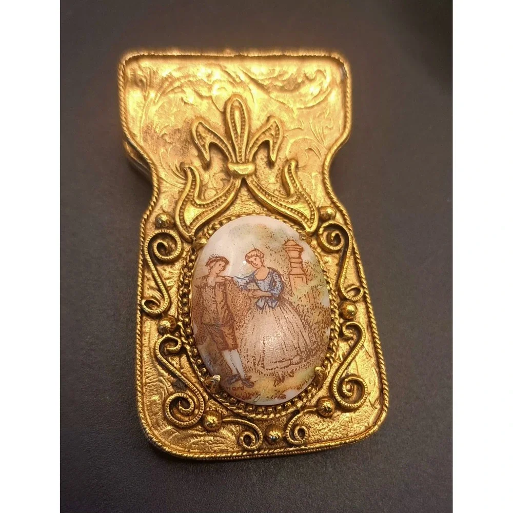 Vintage Florenza Cameo Money Clip